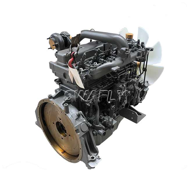 Hitachi ZX120 အတွက် Isuzu 4 Cylinder 4BG1T အင်ဂျင်တပ်ဆင်မှု အပြီးအစီး